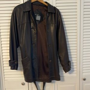 Vintage brown leather jacket
